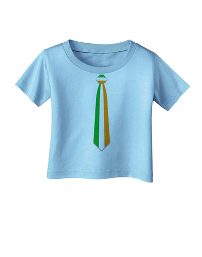 Faux Irish Flag Tie St Patricks Day Infant T-Shirt-Infant T-Shirt-TooLoud-Aquatic-Blue-06-Months-Davson Sales