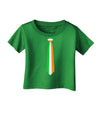 Faux Irish Flag Tie St Patricks Day Infant T-Shirt Dark-Infant T-Shirt-TooLoud-Clover-Green-06-Months-Davson Sales