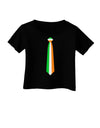 Faux Irish Flag Tie St Patricks Day Infant T-Shirt Dark-Infant T-Shirt-TooLoud-Black-06-Months-Davson Sales