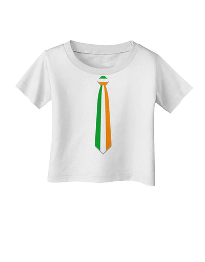 Faux Irish Flag Tie St Patricks Day Infant T-Shirt-Infant T-Shirt-TooLoud-White-06-Months-Davson Sales