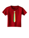 Faux Irish Flag Tie St Patricks Day Toddler T-Shirt Dark-Toddler T-Shirt-TooLoud-Red-2T-Davson Sales