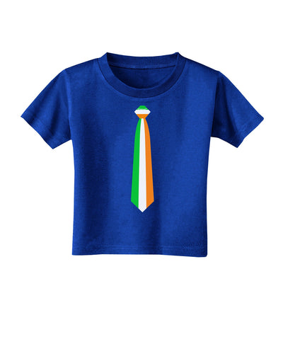 Faux Irish Flag Tie St Patricks Day Toddler T-Shirt Dark-Toddler T-Shirt-TooLoud-Royal-Blue-2T-Davson Sales