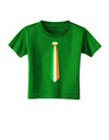 Faux Irish Flag Tie St Patricks Day Toddler T-Shirt Dark-Toddler T-Shirt-TooLoud-Clover-Green-2T-Davson Sales