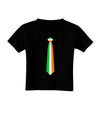 Faux Irish Flag Tie St Patricks Day Toddler T-Shirt Dark-Toddler T-Shirt-TooLoud-Black-2T-Davson Sales