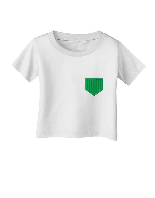 Faux Pocket Shamrock Pattern Infant T-Shirt by TooLoud-Infant T-Shirt-TooLoud-White-06-Months-Davson Sales