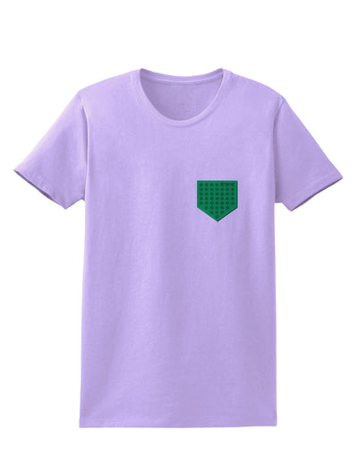 Faux Pocket Shamrock Pattern Womens T-Shirt by TooLoud-Womens T-Shirt-TooLoud-Lavender-X-Small-Davson Sales