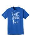 Fear Conquered by Faith Adult T-Shirt-Mens T-shirts-TooLoud-Royal-Blue-Small-Davson Sales