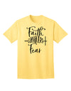 Fear Conquered by Faith Adult T-Shirt-Mens T-shirts-TooLoud-Yellow-Small-Davson Sales