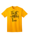 Fear Conquered by Faith Adult T-Shirt-Mens T-shirts-TooLoud-Gold-Small-Davson Sales