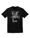 Fear Conquered by Faith Adult T-Shirt-Mens T-shirts-TooLoud-Black-Small-Davson Sales