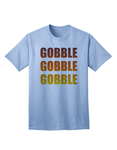 Feast in Style: Gobble Gobble Gobble - Thanksgiving Adult T-Shirt Collection-Mens T-shirts-TooLoud-Light-Blue-Small-Davson Sales