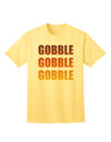 Feast in Style: Gobble Gobble Gobble - Thanksgiving Adult T-Shirt Collection-Mens T-shirts-TooLoud-Yellow-Small-Davson Sales