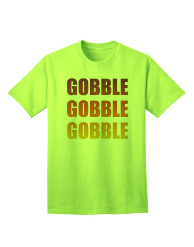 Feast in Style: Gobble Gobble Gobble - Thanksgiving Adult T-Shirt Collection-Mens T-shirts-TooLoud-Neon-Green-Small-Davson Sales