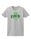 Feck - Clover Distressed Design Womens T-Shirt by TooLoud-Womens T-Shirt-TooLoud-AshGray-X-Small-Davson Sales