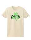 Feck - Clover Distressed Design Womens T-Shirt by TooLoud-Womens T-Shirt-TooLoud-Natural-X-Small-Davson Sales