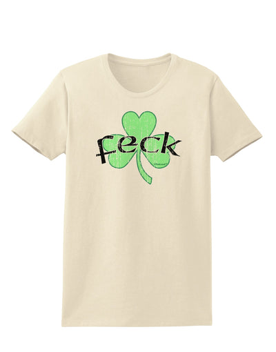 Feck - Clover Distressed Design Womens T-Shirt by TooLoud-Womens T-Shirt-TooLoud-Natural-X-Small-Davson Sales