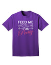 Feed Me and Tell Me I'm Pretty Adult Dark T-Shirt-Mens T-Shirt-TooLoud-Purple-Small-Davson Sales