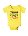 Feed Me and Tell Me I'm Pretty Baby Romper Bodysuit-Baby Romper-TooLoud-Yellow-06-Months-Davson Sales