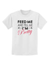 Feed Me and Tell Me I'm Pretty Childrens T-Shirt-Childrens T-Shirt-TooLoud-White-X-Small-Davson Sales