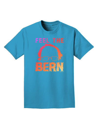 Feel the Bern Adult Dark T-Shirt-Mens T-Shirt-TooLoud-Turquoise-Small-Davson Sales