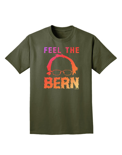 Feel the Bern Adult Dark T-Shirt-Mens T-Shirt-TooLoud-Military-Green-Small-Davson Sales
