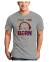 Feel the Bern Adult V-Neck T-shirt-Mens V-Neck T-Shirt-TooLoud-HeatherGray-Small-Davson Sales