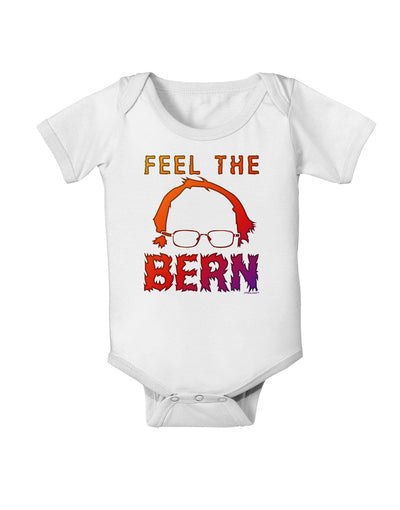 Feel the Bern Baby Romper Bodysuit-Baby Romper-TooLoud-White-06-Months-Davson Sales