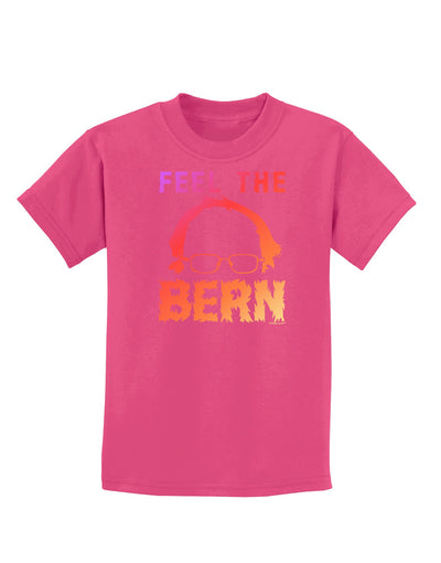 Feel the Bern Childrens Dark T-Shirt-Childrens T-Shirt-TooLoud-Sangria-X-Small-Davson Sales