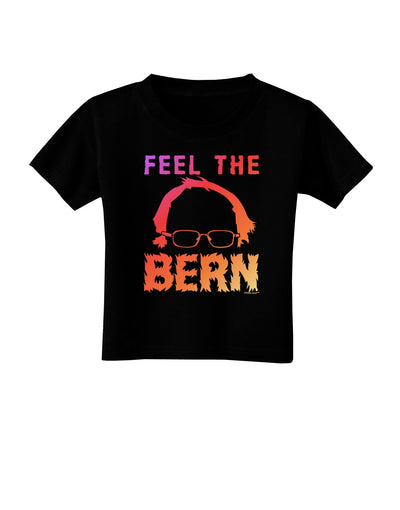 Feel the Bern Toddler T-Shirt Dark-Toddler T-Shirt-TooLoud-Black-2T-Davson Sales