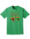 Feelin Hot Hot Hot Chili Peppers Adult Dark T-Shirt-Mens T-Shirt-TooLoud-Kelly-Green-Small-Davson Sales