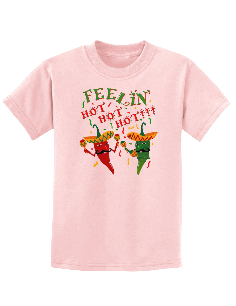 Feelin Hot Hot Hot Chili Peppers Childrens T-Shirt-Childrens T-Shirt-TooLoud-White-X-Small-Davson Sales