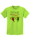 Feelin Hot Hot Hot Chili Peppers Childrens T-Shirt-Childrens T-Shirt-TooLoud-Lime-Green-X-Small-Davson Sales