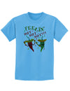 Feelin Hot Hot Hot Chili Peppers Childrens T-Shirt-Childrens T-Shirt-TooLoud-Aquatic-Blue-X-Small-Davson Sales