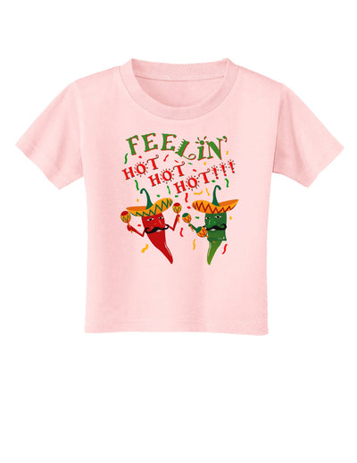 Feelin Hot Hot Hot Chili Peppers Toddler T-Shirt-Toddler T-Shirt-TooLoud-Light-Pink-2T-Davson Sales