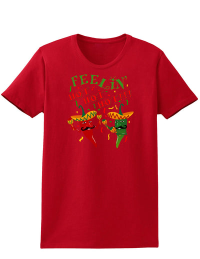 Feelin Hot Hot Hot Chili Peppers Womens Dark T-Shirt-TooLoud-Red-X-Small-Davson Sales