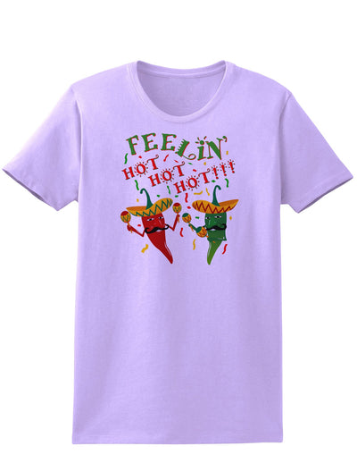 Feelin Hot Hot Hot Chili Peppers Womens T-Shirt-Womens T-Shirt-TooLoud-Lavender-X-Small-Davson Sales