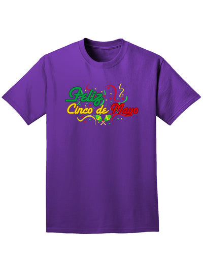 Feliz Cinco De Mayo Adult Dark T-Shirt-Mens T-Shirt-TooLoud-Purple-Small-Davson Sales