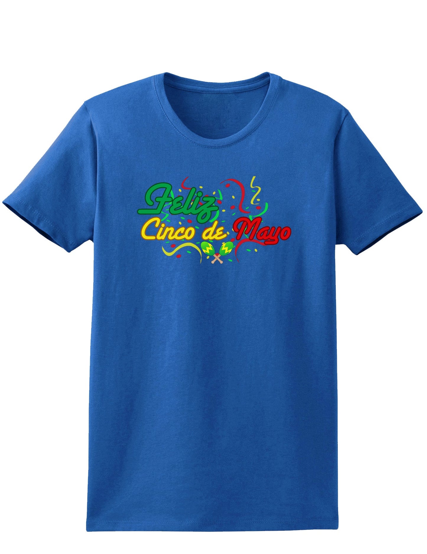 Feliz Cinco De Mayo Womens Dark T-Shirt-TooLoud-Royal-Blue-X-Small-Davson Sales