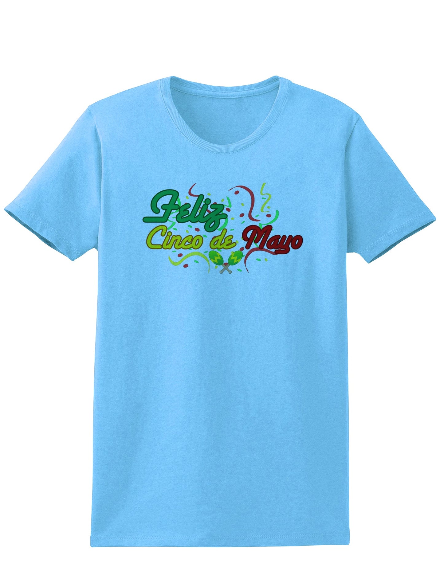 Feliz Cinco De Mayo Womens T-Shirt-Womens T-Shirt-TooLoud-Aquatic-Blue-X-Small-Davson Sales