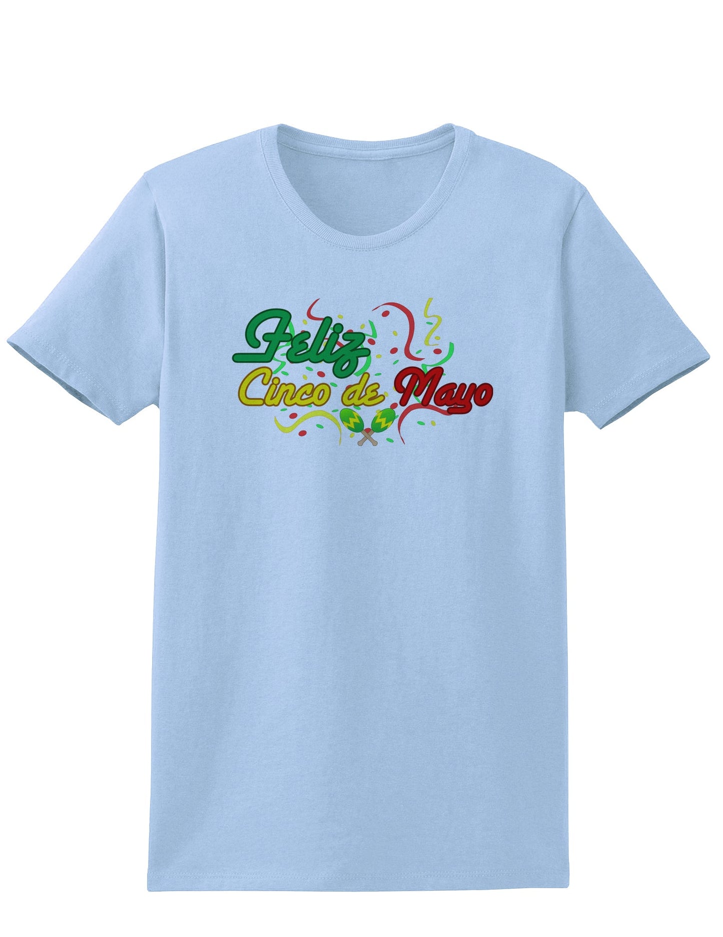 Feliz Cinco De Mayo Womens T-Shirt-Womens T-Shirt-TooLoud-Light-Blue-X-Small-Davson Sales