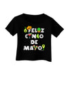 Feliz Cinco de Mayo - Fiesta Icons Infant T-Shirt Dark by TooLoud-Infant T-Shirt-TooLoud-Black-06-Months-Davson Sales