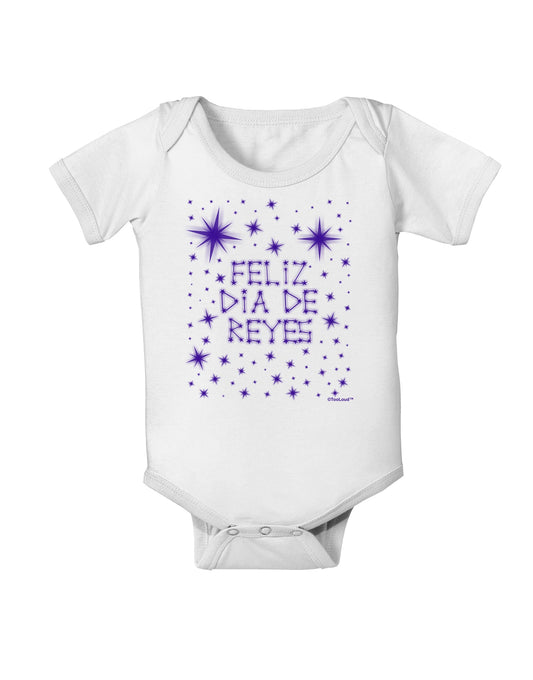 Feliz Dia de Reyes - Estrellas Brillantes Baby Romper Bodysuit by TooLoud-Baby Romper-TooLoud-White-06-Months-Davson Sales