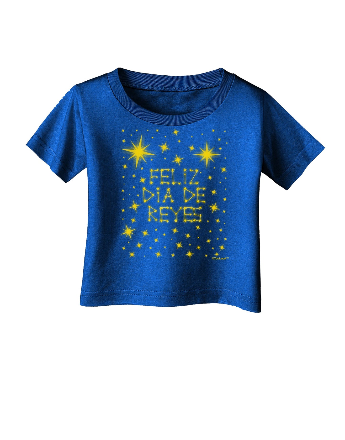 Feliz Dia de Reyes - Estrellas Brillantes Infant T-Shirt Dark by TooLoud-Infant T-Shirt-TooLoud-Royal-Blue-06-Months-Davson Sales