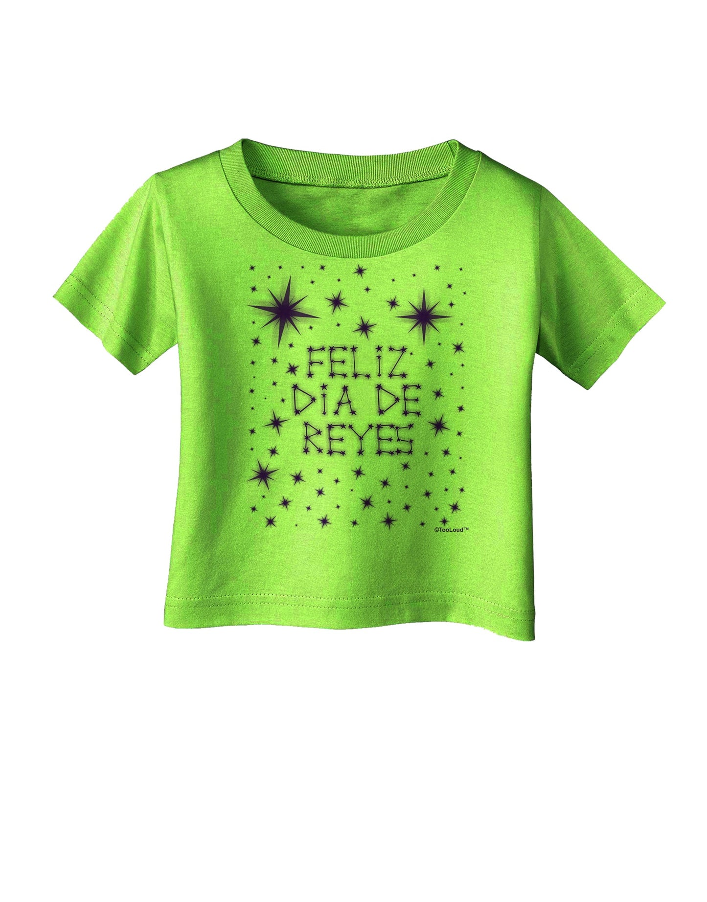 Feliz Dia de Reyes - Estrellas Brillantes Infant T-Shirt by TooLoud-Infant T-Shirt-TooLoud-Lime-Green-06-Months-Davson Sales