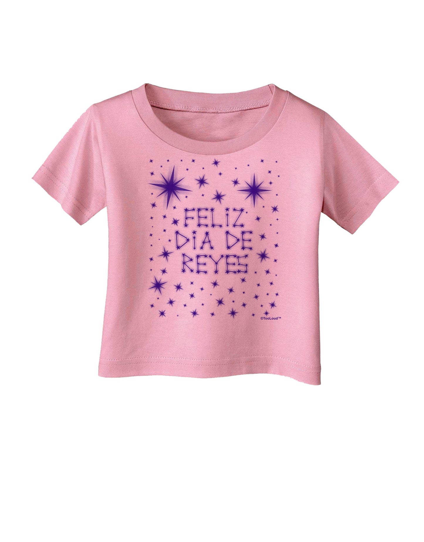 Feliz Dia de Reyes - Estrellas Brillantes Infant T-Shirt by TooLoud-Infant T-Shirt-TooLoud-Candy-Pink-06-Months-Davson Sales