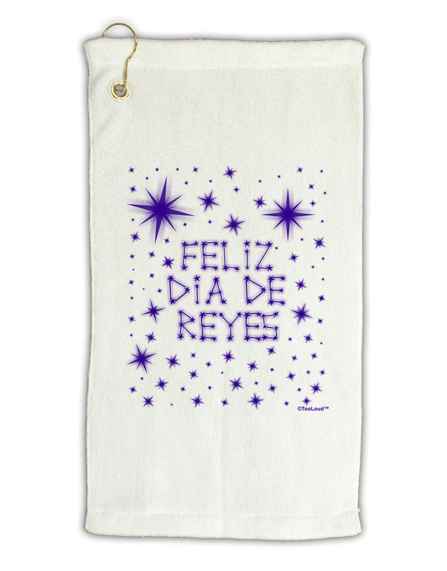 Feliz Dia de Reyes - Estrellas Brillantes Micro Terry Gromet Golf Towel 16 x 25 inch by TooLoud-Golf Towel-TooLoud-White-Davson Sales