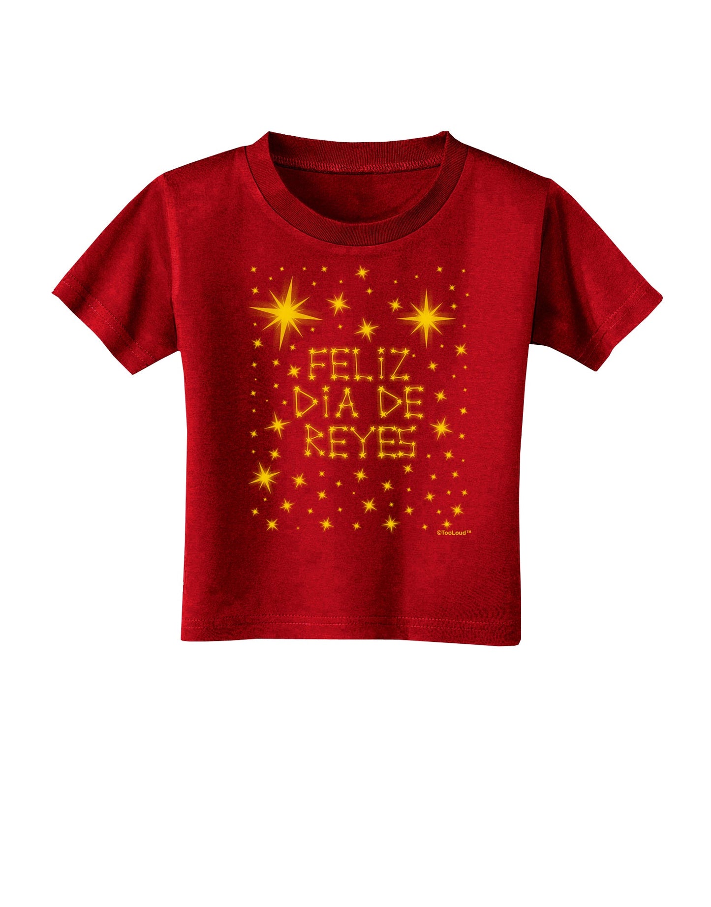 Feliz Dia de Reyes - Estrellas Brillantes Toddler T-Shirt Dark by TooLoud-Toddler T-Shirt-TooLoud-Red-2T-Davson Sales