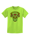 Feliz Dia de los Muertos Calavera Childrens T-Shirt-Childrens T-Shirt-TooLoud-Lime-Green-X-Small-Davson Sales