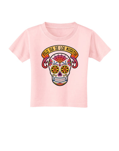 Feliz Dia de los Muertos Calavera Toddler T-Shirt-Toddler T-Shirt-TooLoud-Light-Pink-2T-Davson Sales