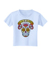 Feliz Dia de los Muertos Calavera Toddler T-Shirt-Toddler T-Shirt-TooLoud-Light-Blue-2T-Davson Sales